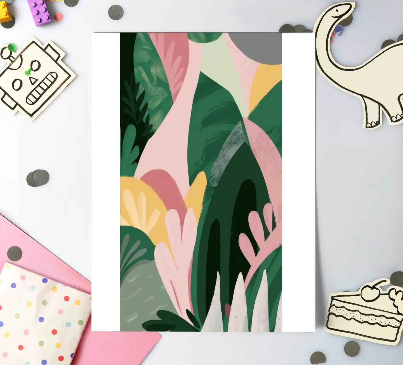 Abstract Leaf Composition sticker sheet by Frosh Pallete