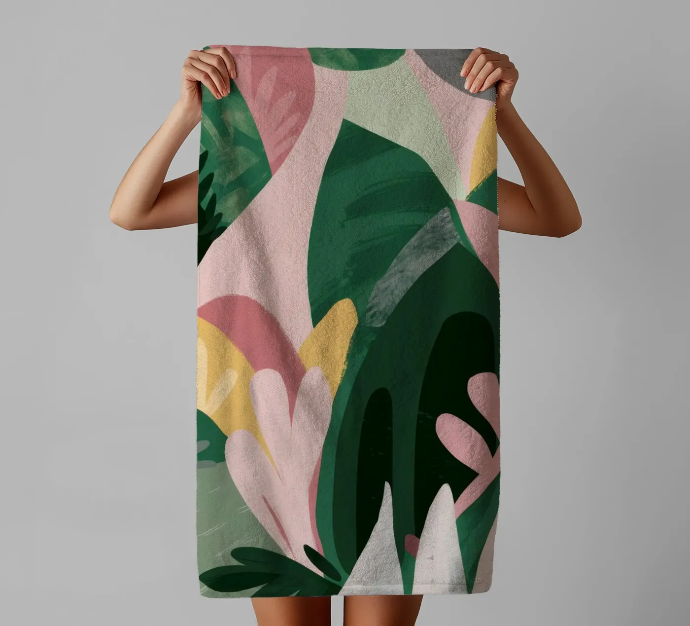 Abstract Leaf Composition towel by Frosh Pallete