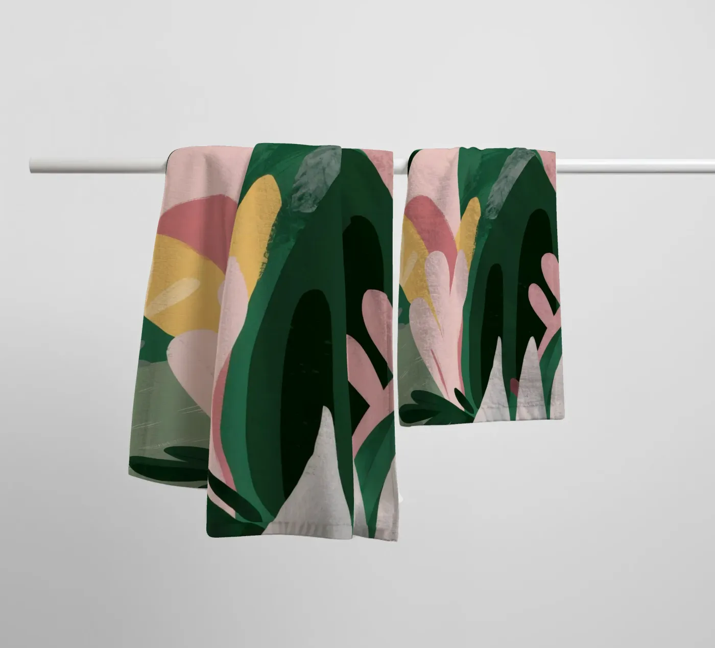 Abstract Leaf Composition towel by Frosh Pallete