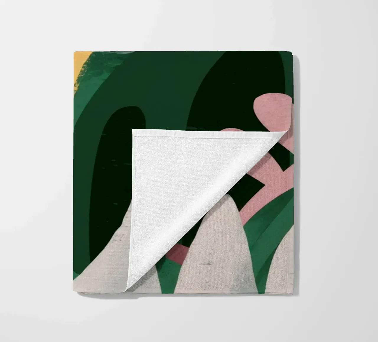 Abstract Leaf Composition beach towel by Frosh Pallete