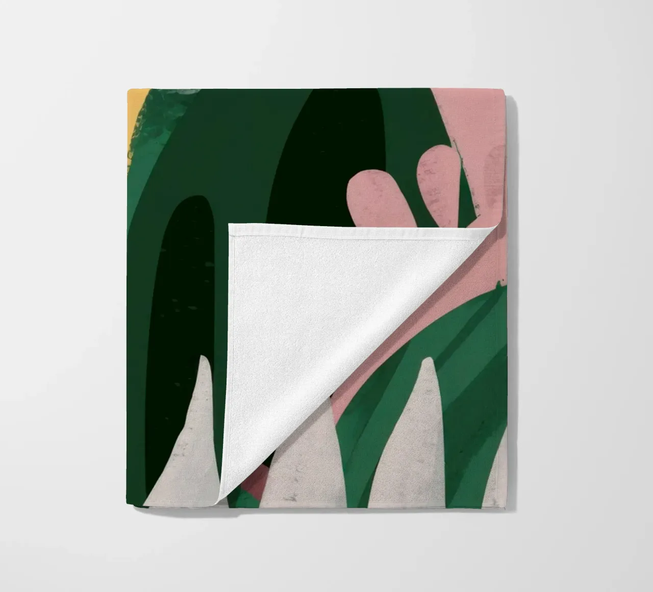 Abstract Leaf Composition beach towel by Frosh Pallete