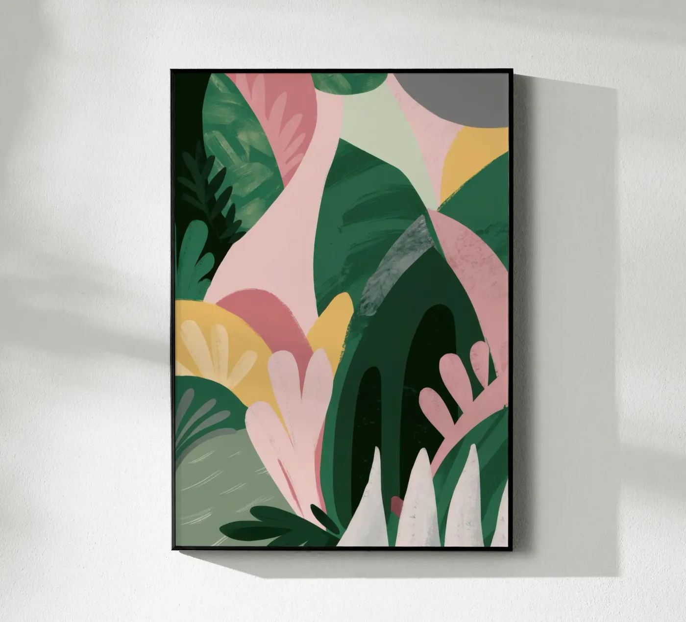 Composition abstraite de feuilles plexiglas de Frosh Pallete