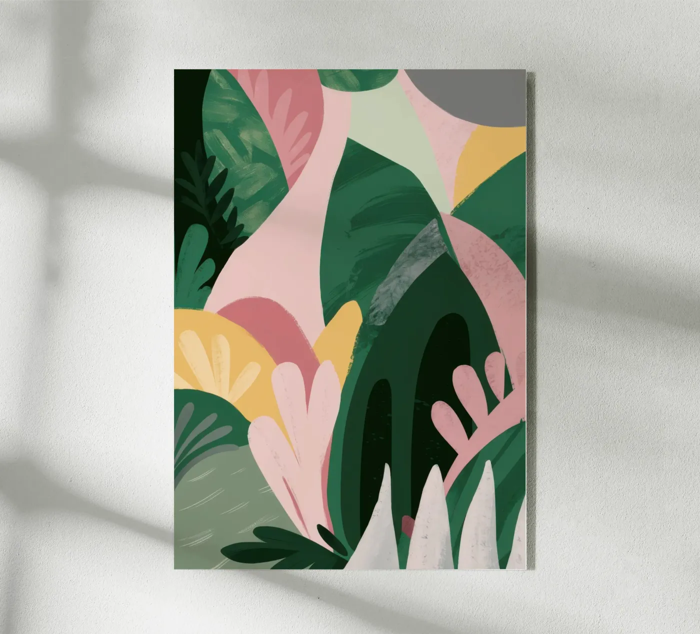 Composition abstraite de feuilles plexiglas de Frosh Pallete