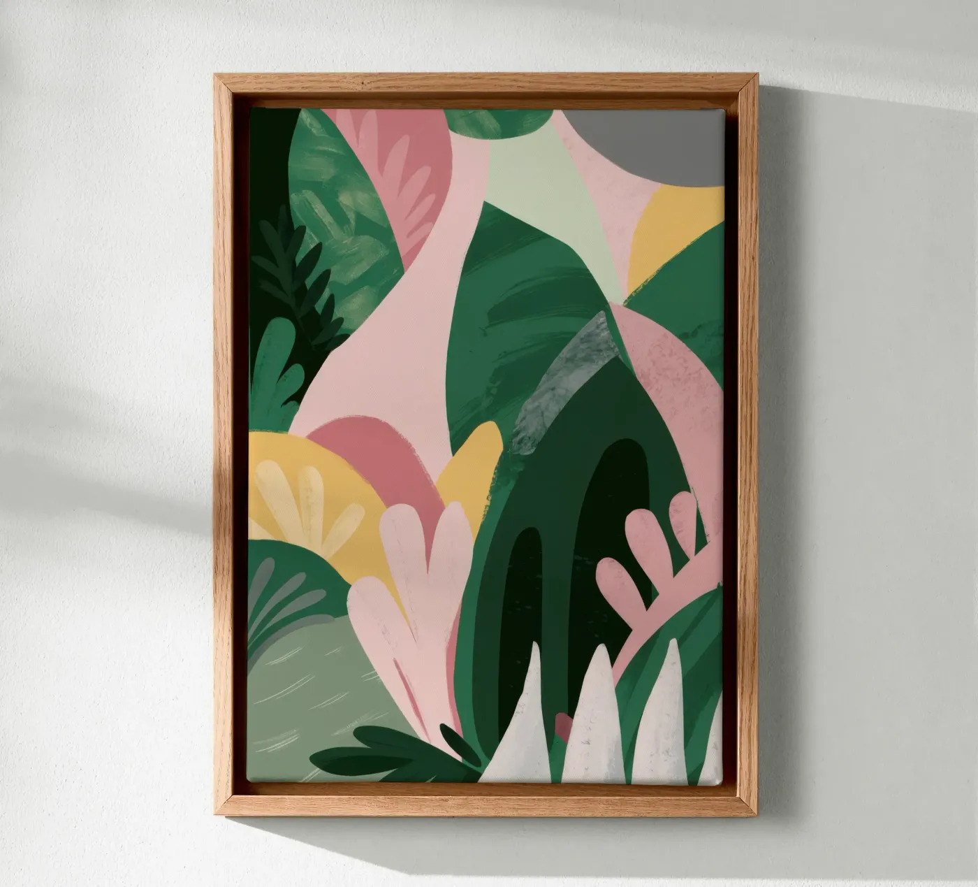 Abstract Leaf Composition canvas by Frosh Pallete