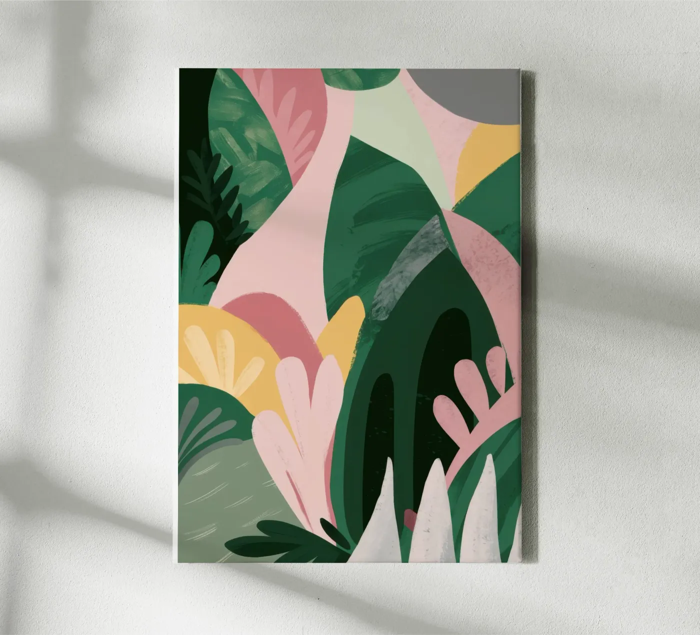 Abstract Leaf Composition canvas by Frosh Pallete
