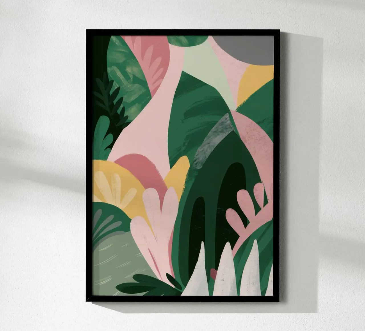 Abstract Leaf Composition poster by Frosh Pallete