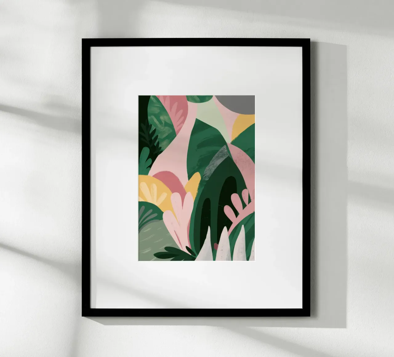Abstract Leaf Composition poster by Frosh Pallete