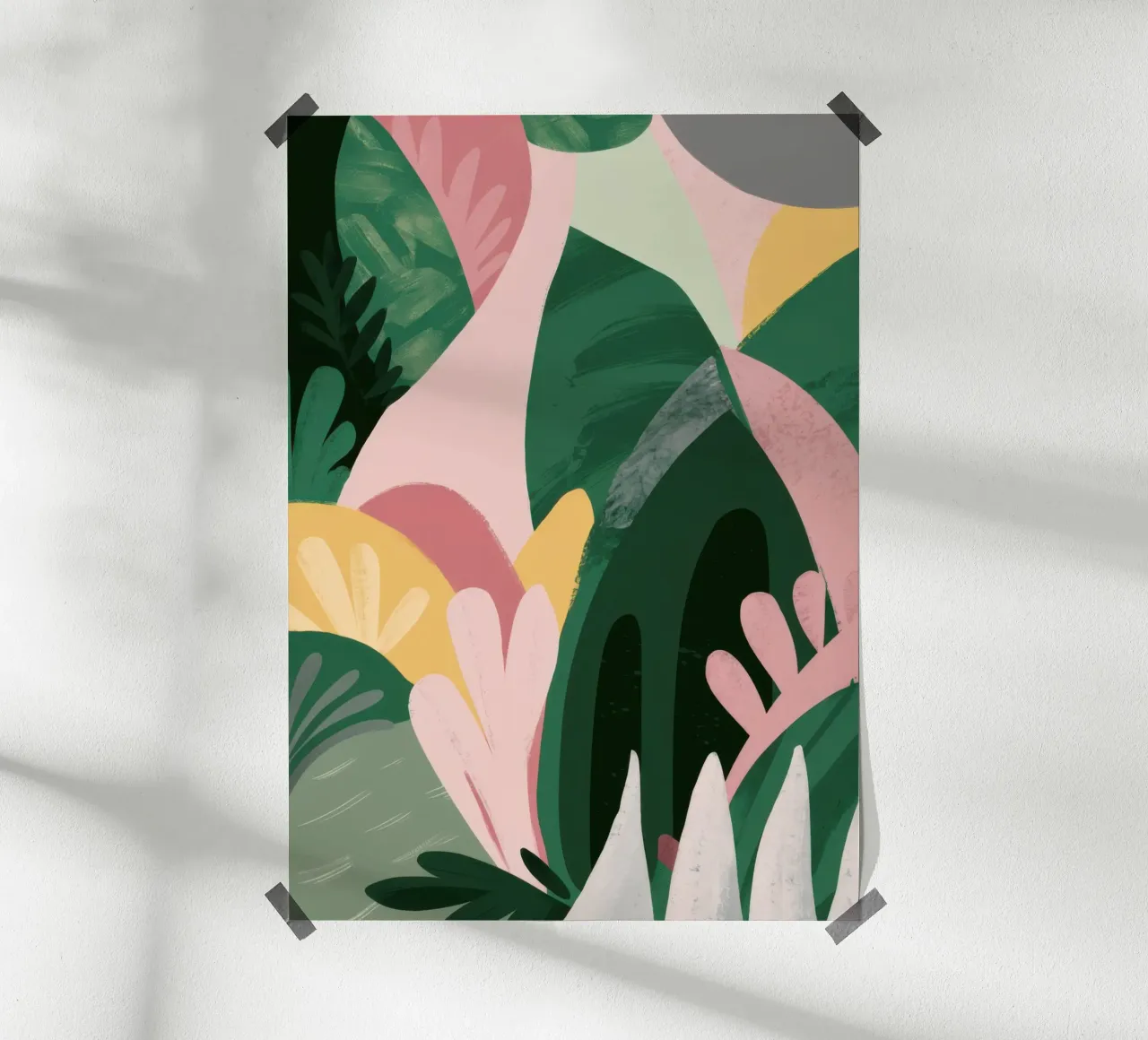 Abstract Leaf Composition poster by Frosh Pallete