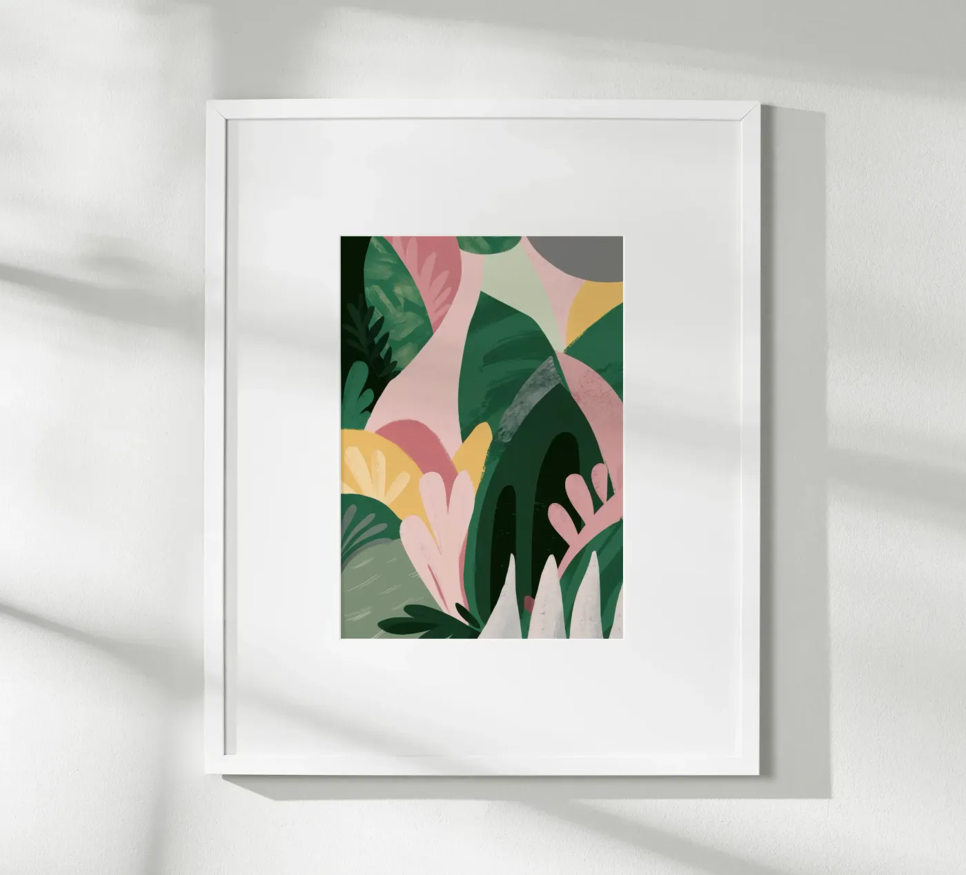 Abstract Leaf Composition poster by Frosh Pallete