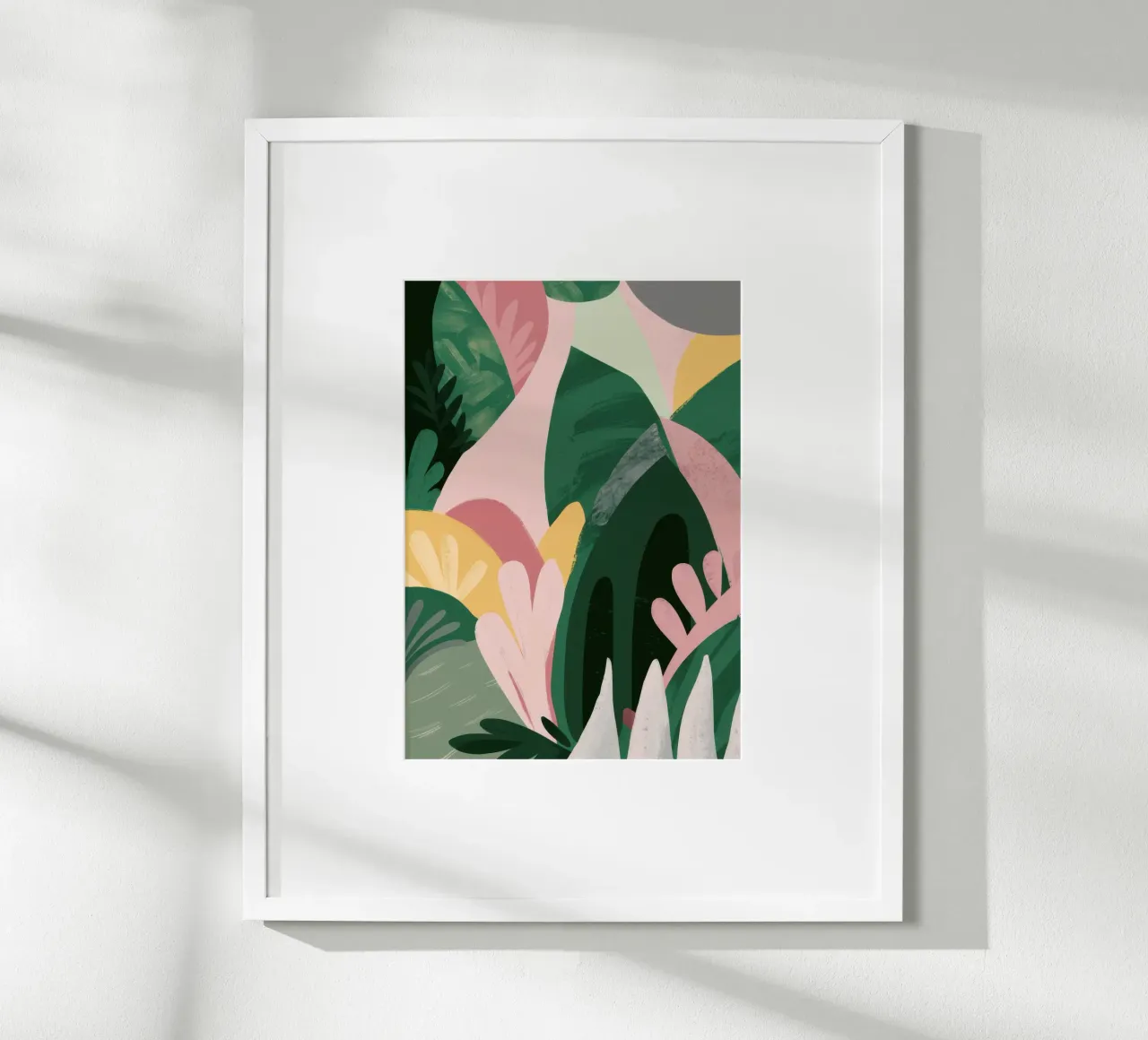 Abstract Leaf Composition poster by Frosh Pallete