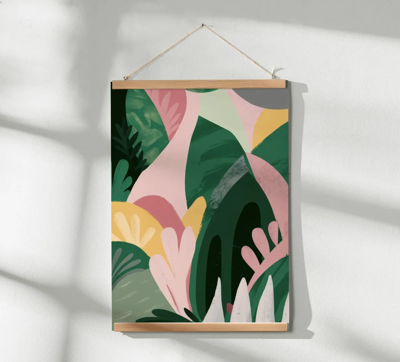 Abstract Leaf Composition poster by Frosh Pallete