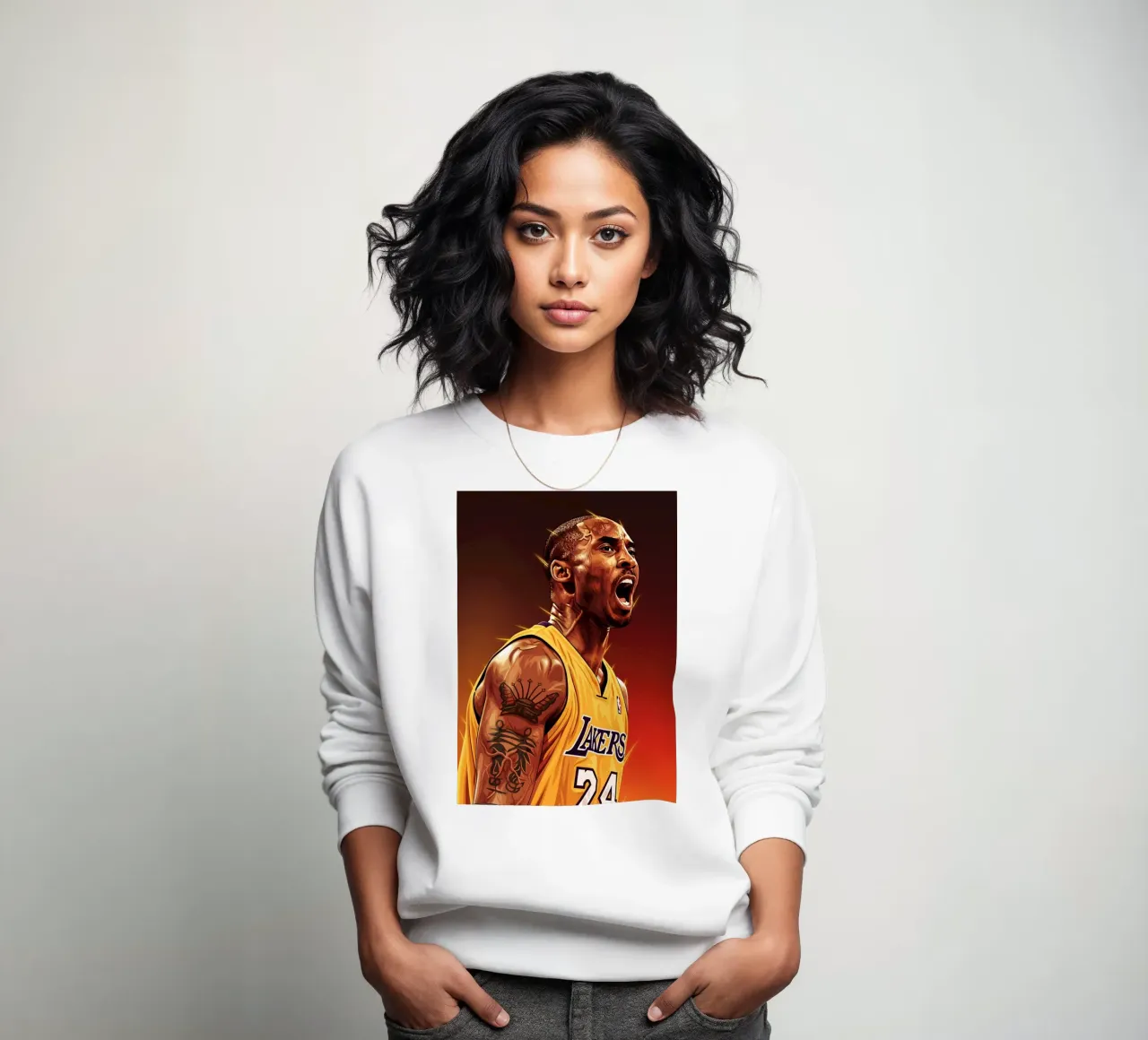 Kobe Bryant portrait (5) felpa da Lembayung art