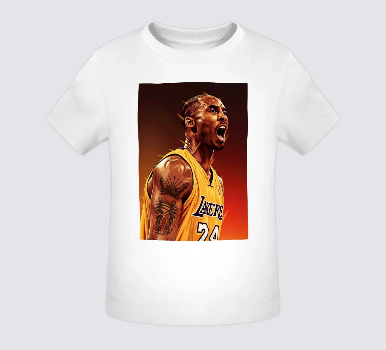 Kobe Bryant portrait (5) maglietta neonato da Lembayung art