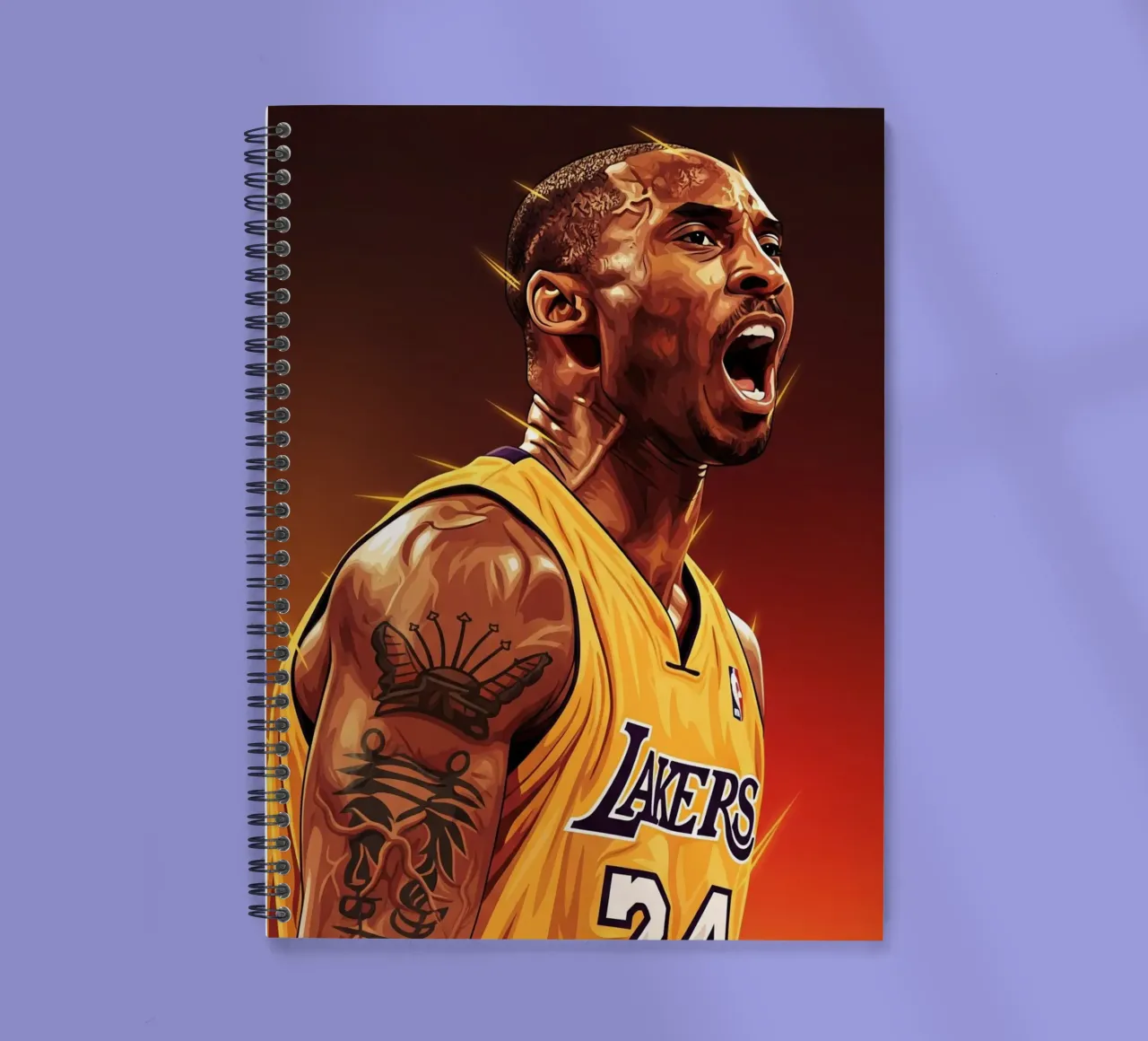 Kobe Bryant portrait (5) Ringbuch von Lembayung art