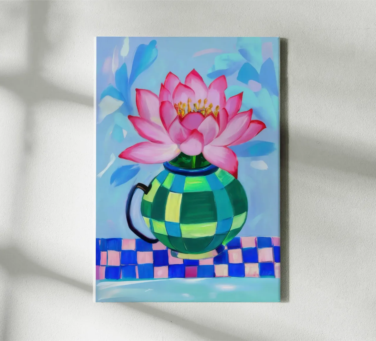 Gelassene Lotus-Stille Leinwand von Solar Paint