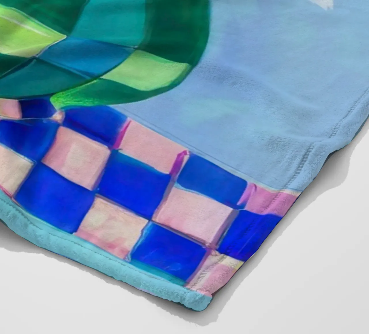 Gelassene Lotus-Stille Fleecedecke von Solar Paint