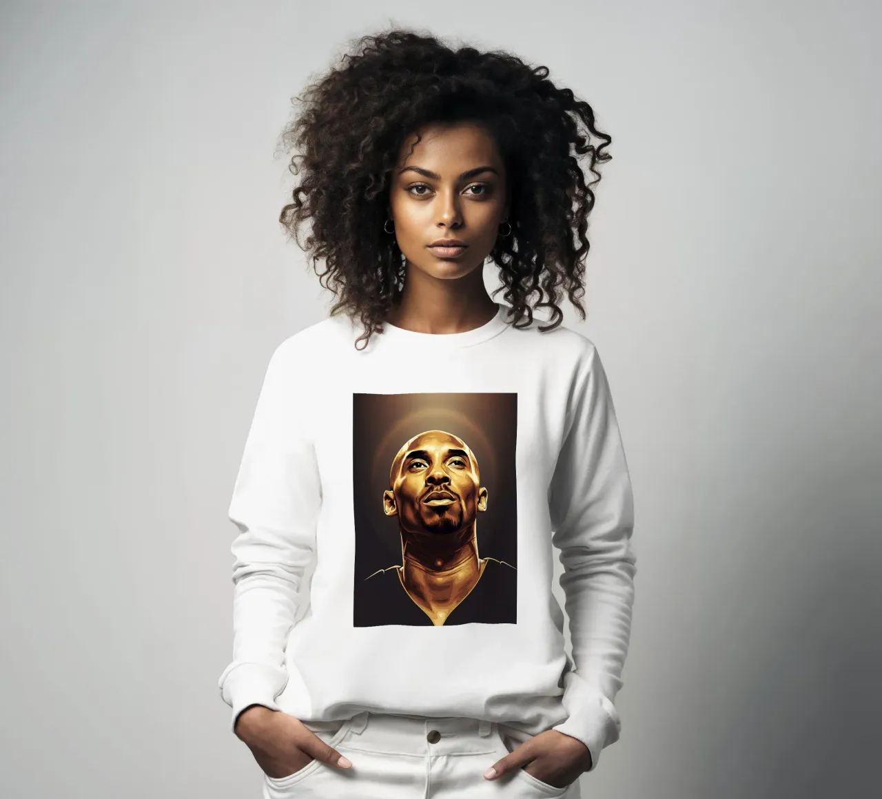 Kobe Bryant portrait (6) sweatshirt by Lembayung art