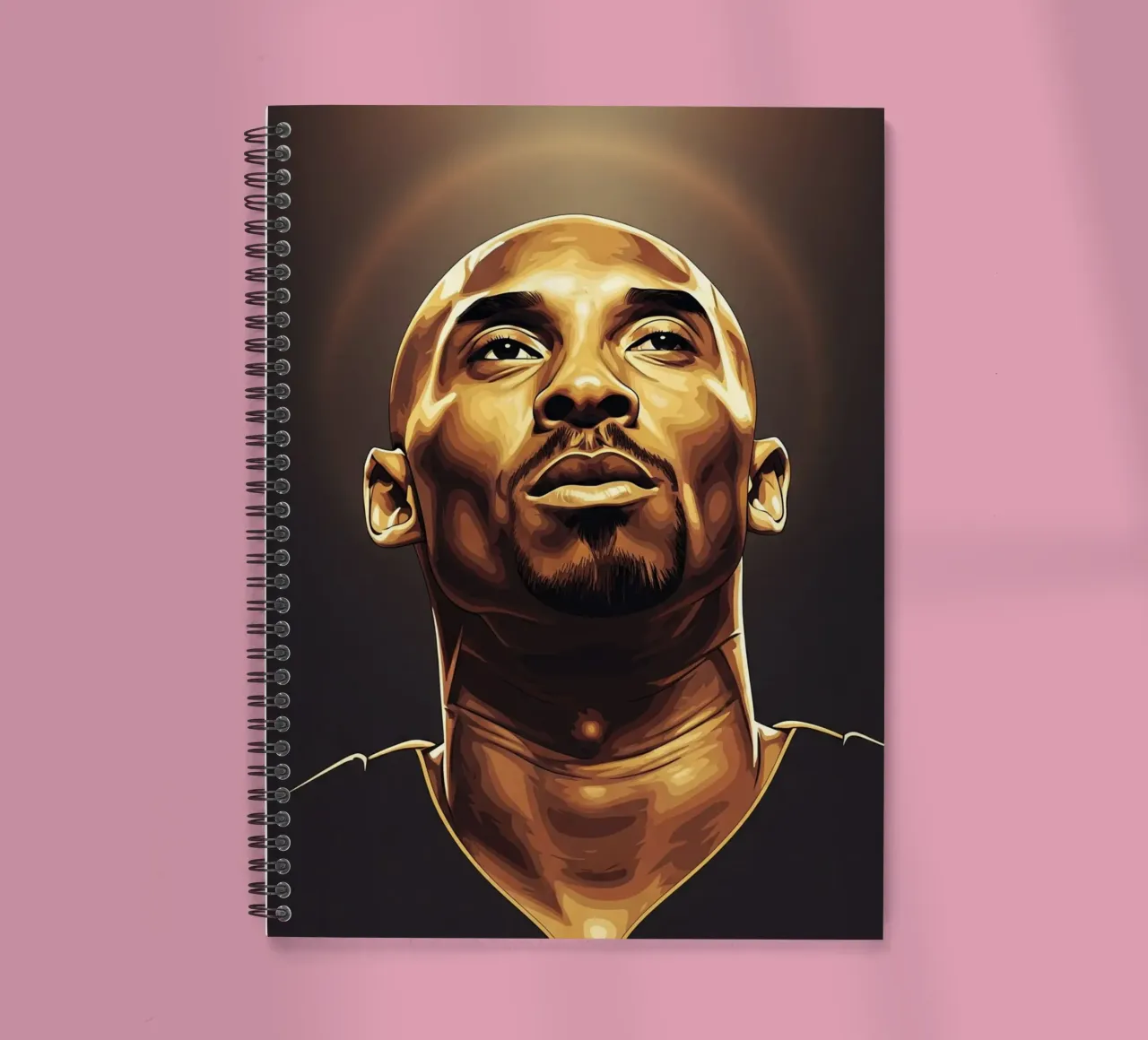 Kobe Bryant portrait (6) diario ad anelli da Lembayung art