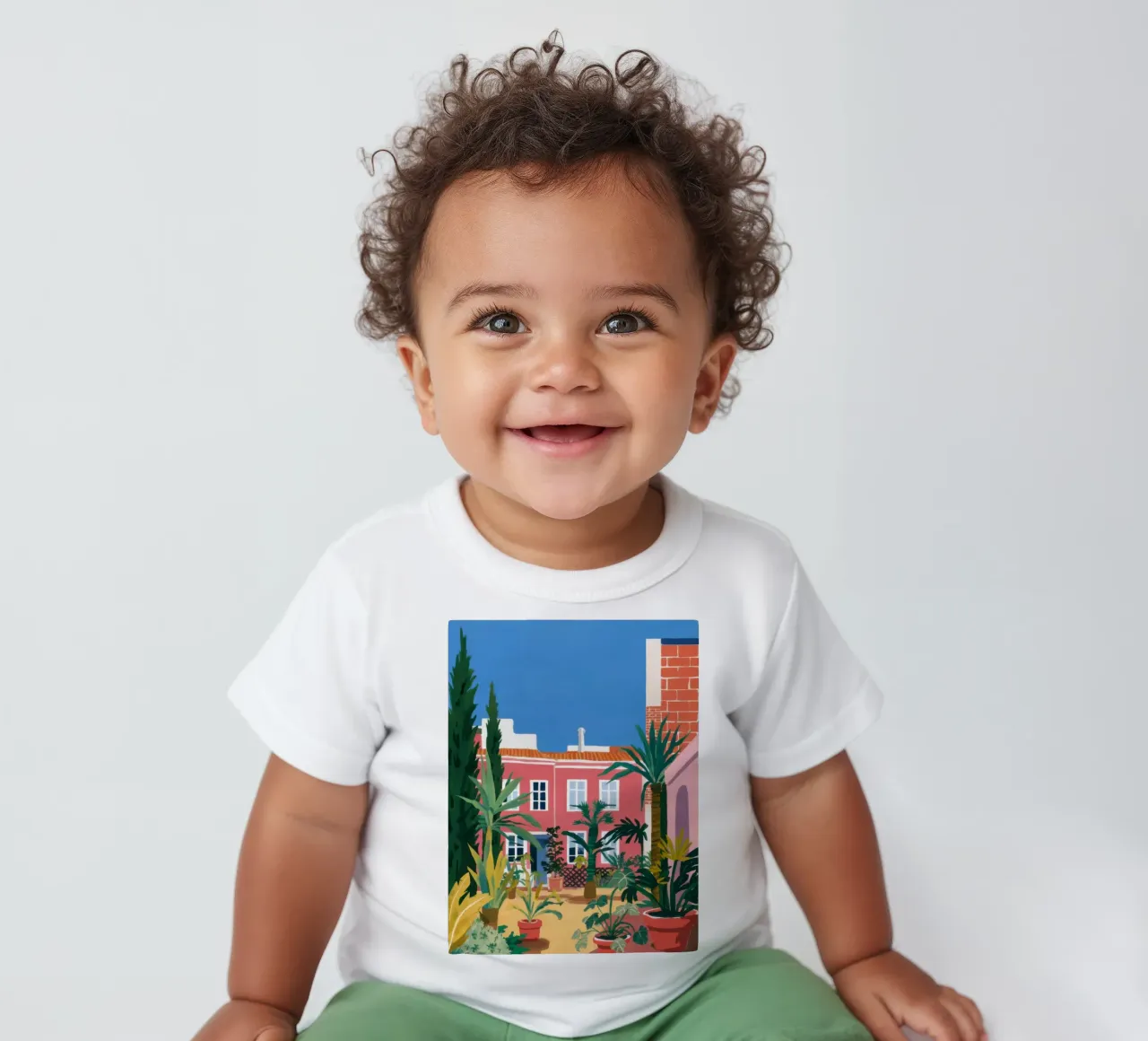 Idyllic Villa Garden baby t-shirt by Prism Ritual