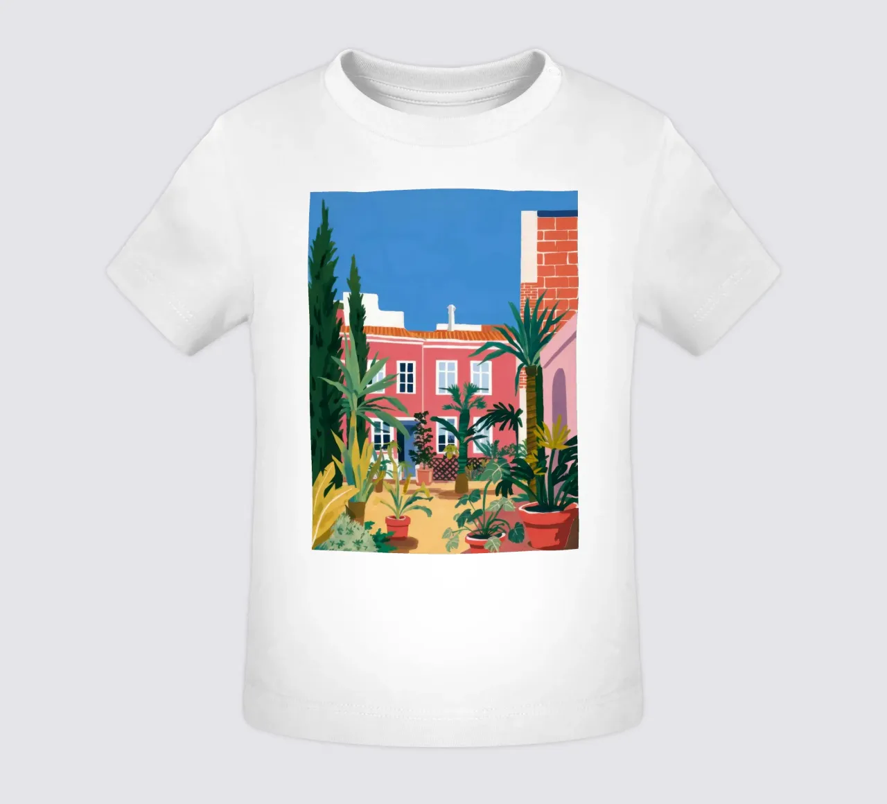 Idyllic Villa Garden baby t-shirt by Prism Ritual