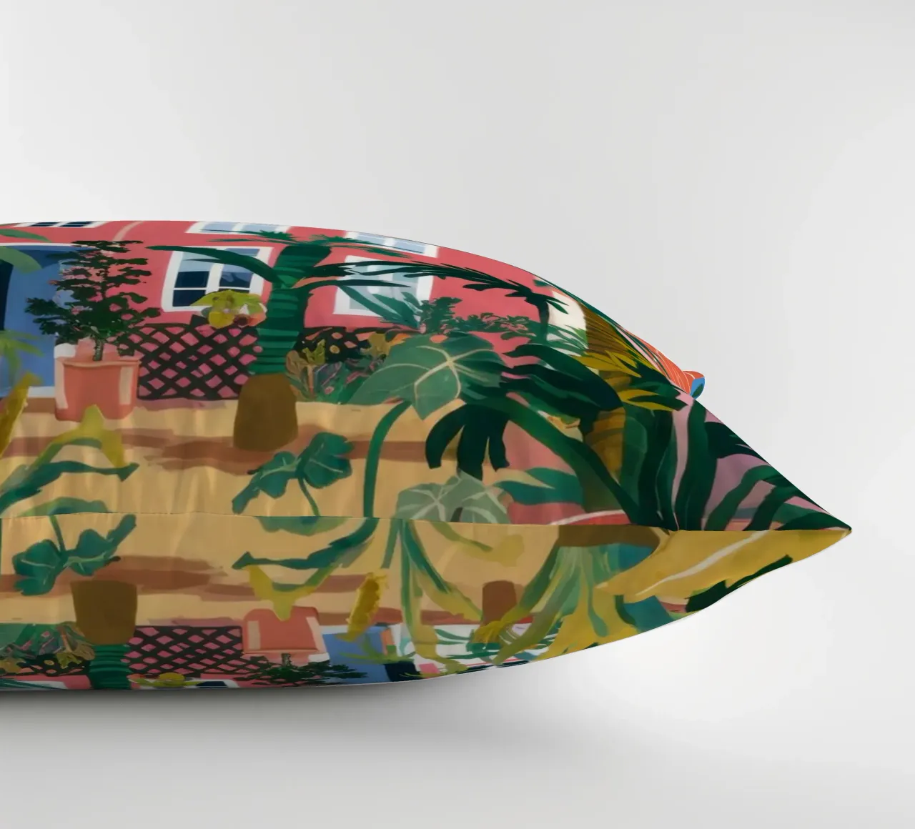 Idyllic Villa Garden decorative cushion by Prism Ritual