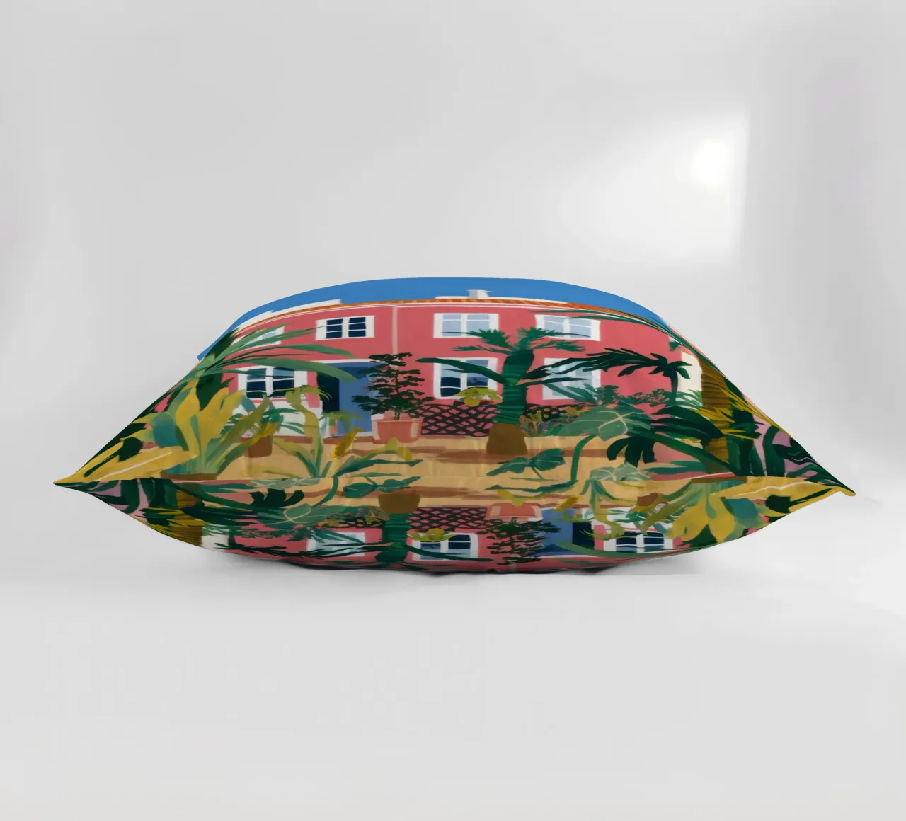 Idyllic Villa Garden decorative cushion by Prism Ritual