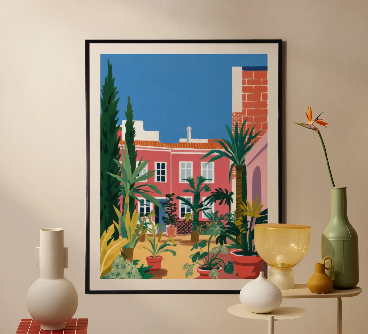 Villa Idyllique Jardin poster de Prism Ritual