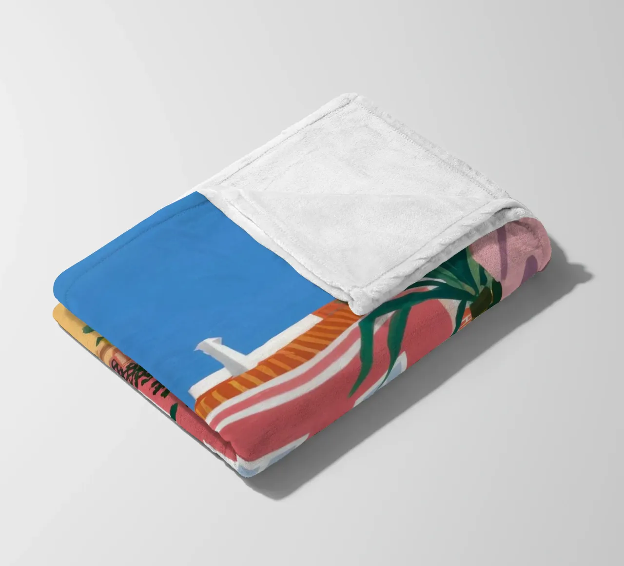 Idyllic Villa Garden fleece blanket by Prism Ritual