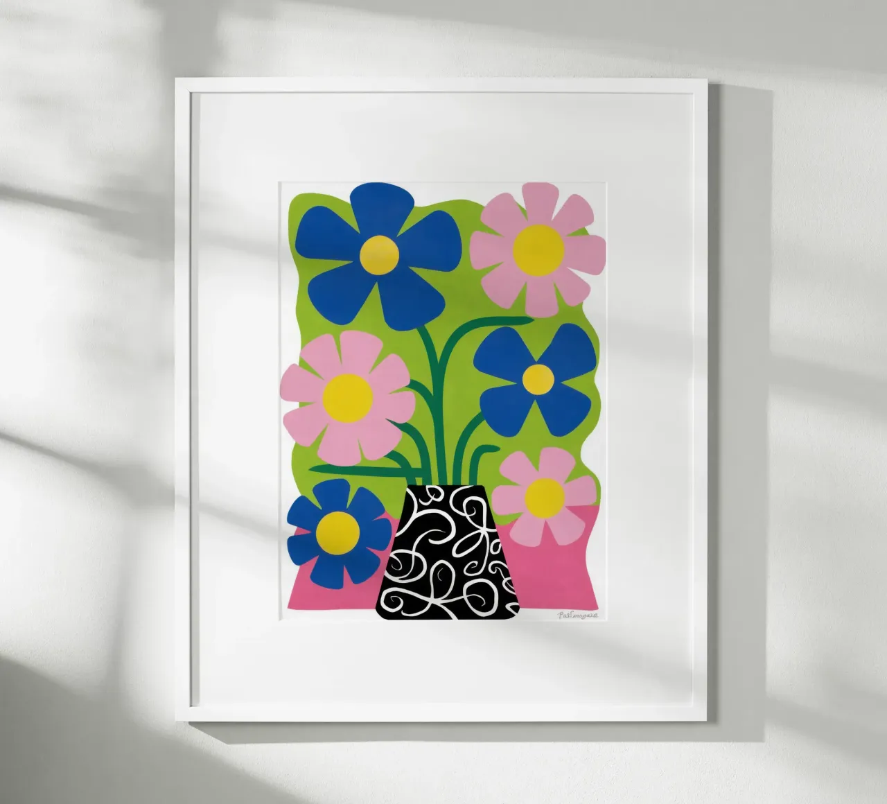 Verspieltes Gänseblümchen Pop Hahnemühle von Frosh Pallete