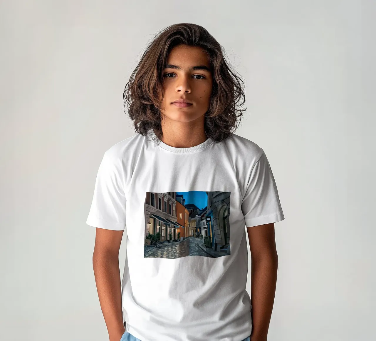 Caffè e sampietrini - Chris Figer t-shirt bambini da Avacopelprints