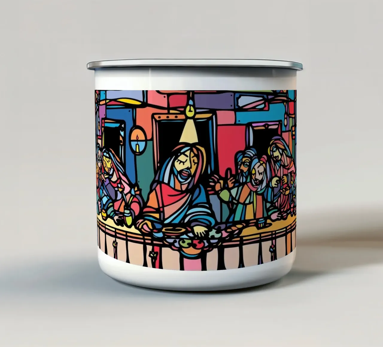 The Last Supper tazza in smalto da Ninhol