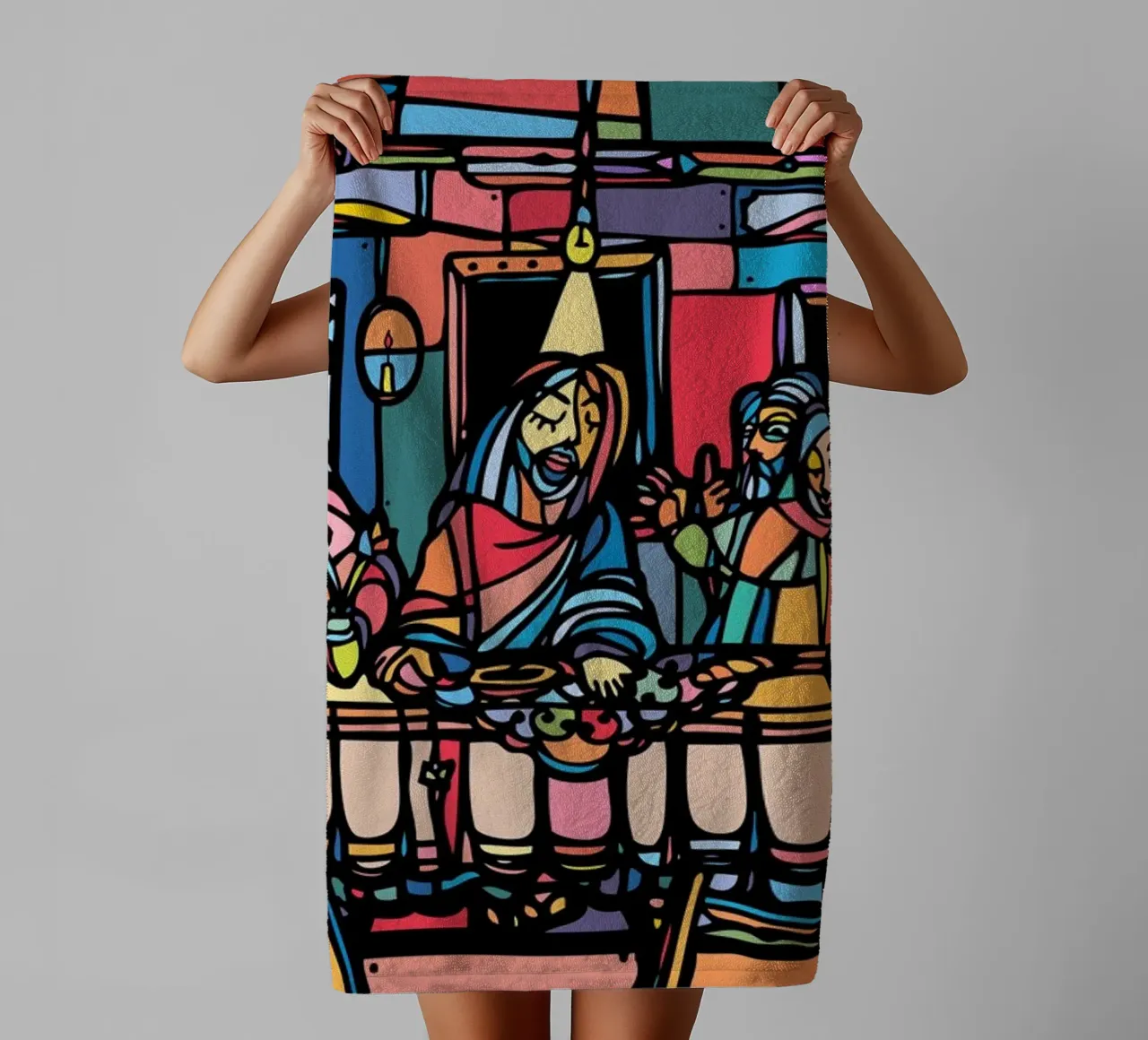 The Last Supper asciugamano da bagno da Ninhol