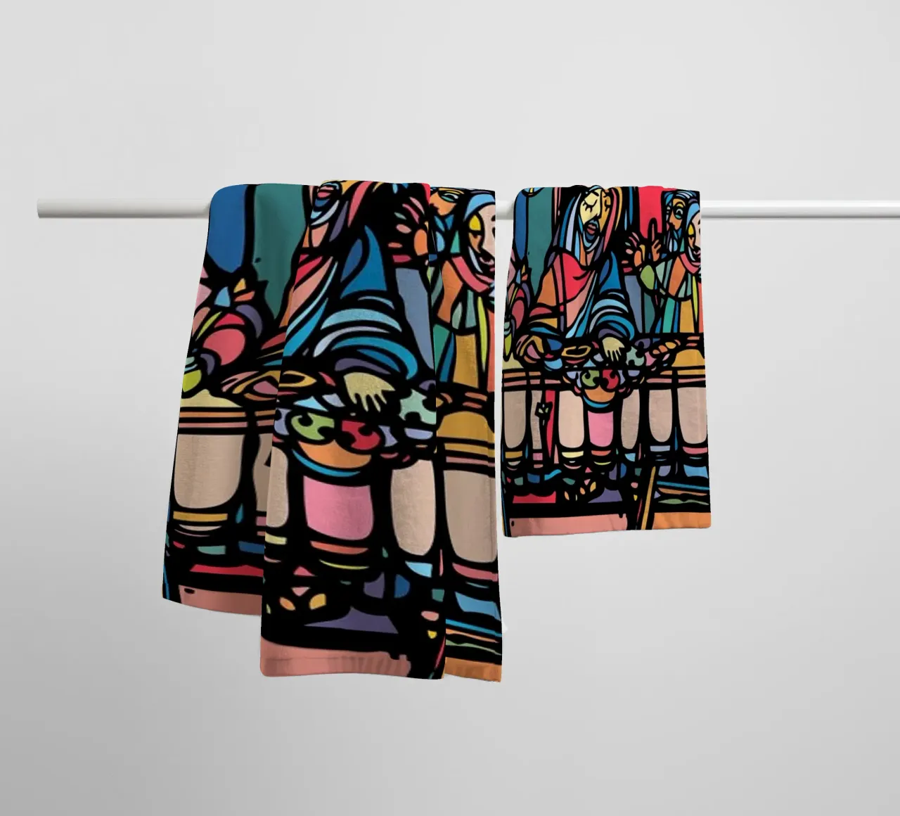The Last Supper asciugamano da bagno da Ninhol