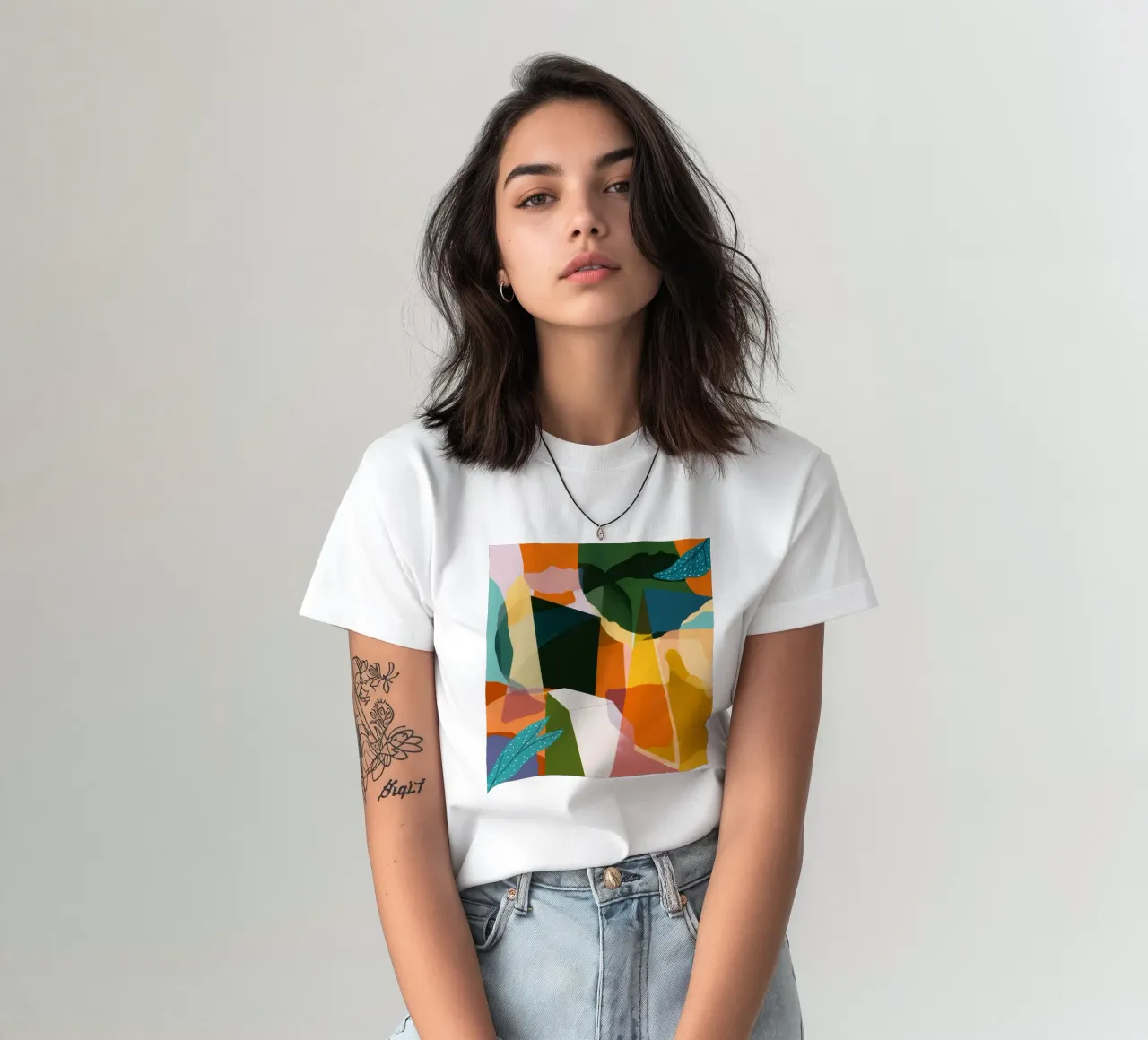 Paesaggio terrestre astratto t-shirt da Solar Paint