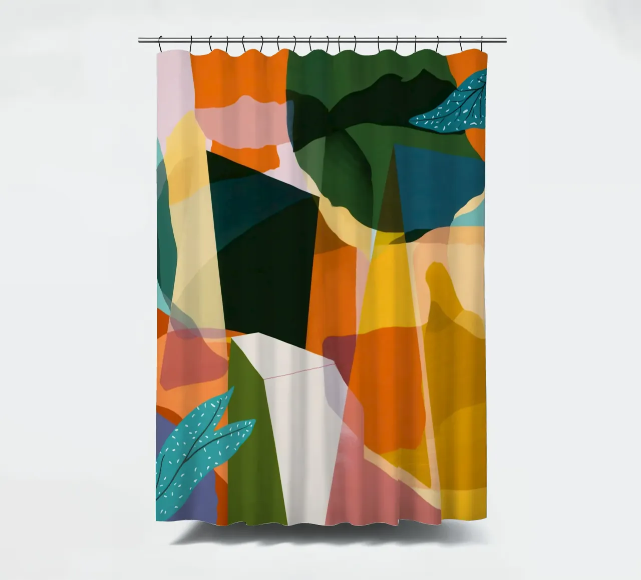 Earthy Landscape Abstract shower curtain by Solar Paint
