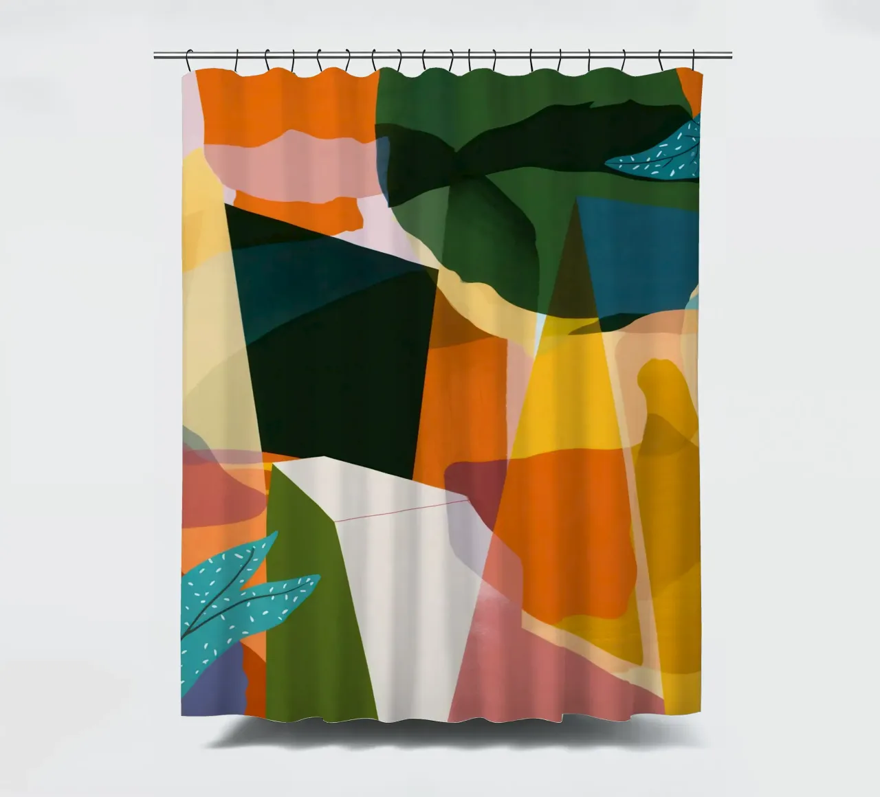 Earthy Landscape Abstract shower curtain by Solar Paint