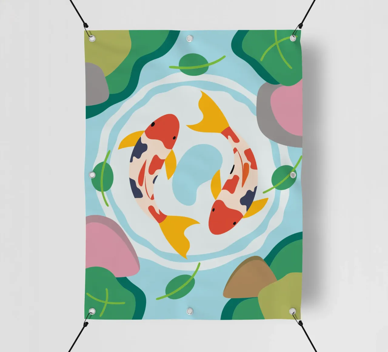 Koi Fish telo in pvc da CUTE ANIMALS