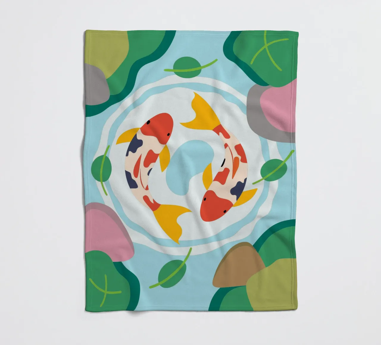 Koi Fish coperta in pile da CUTE ANIMALS
