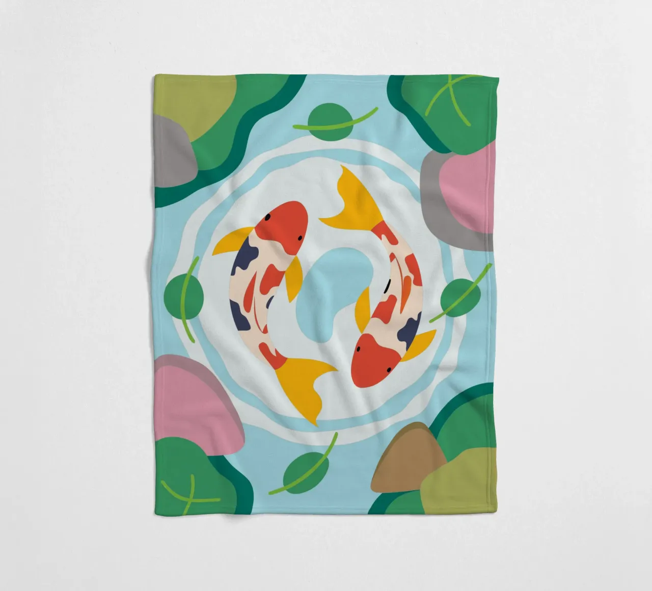 Koi Fish coperta in pile da CUTE ANIMALS