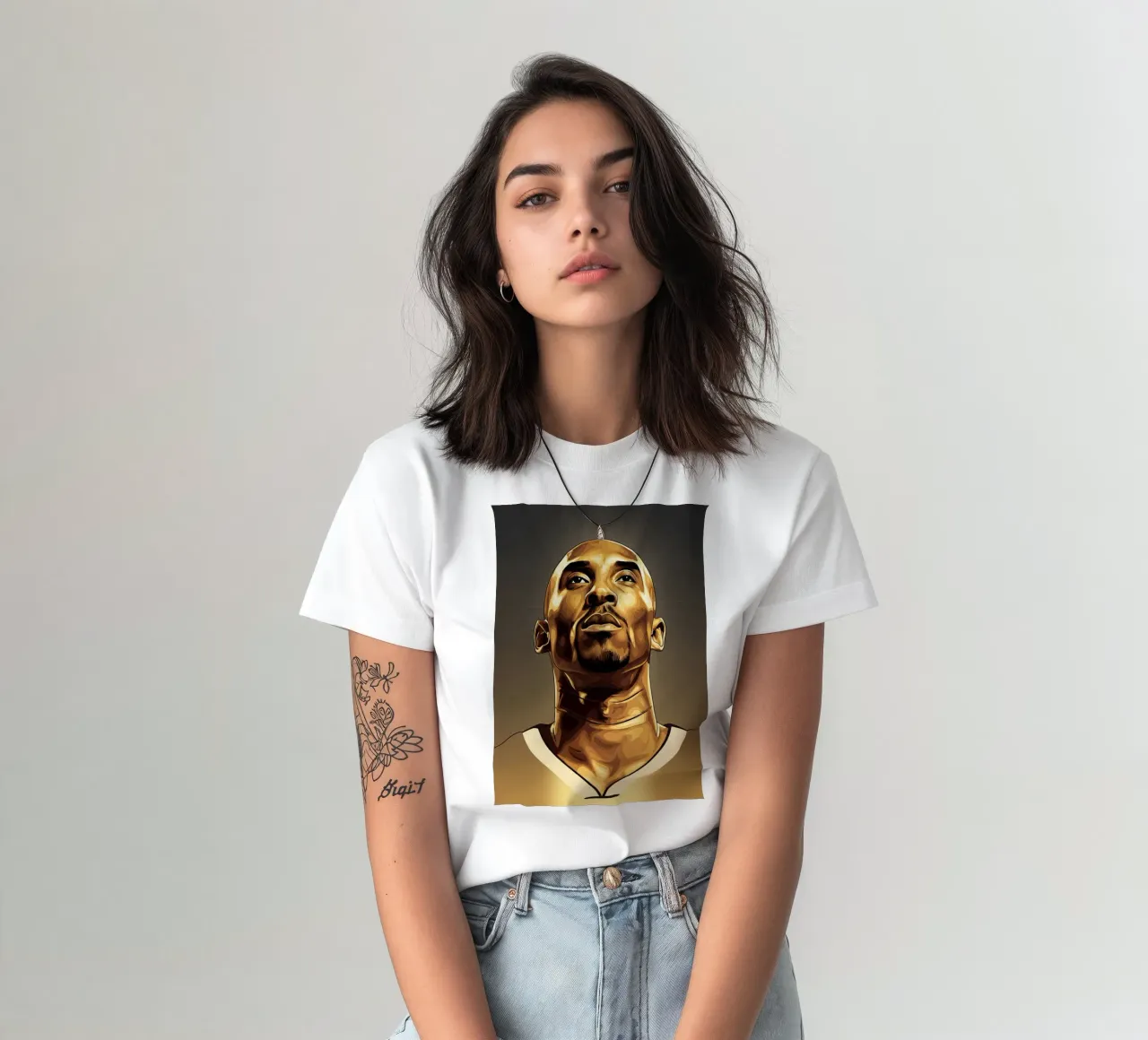 Kobe Bryant portrait (7) t-shirt da Lembayung art