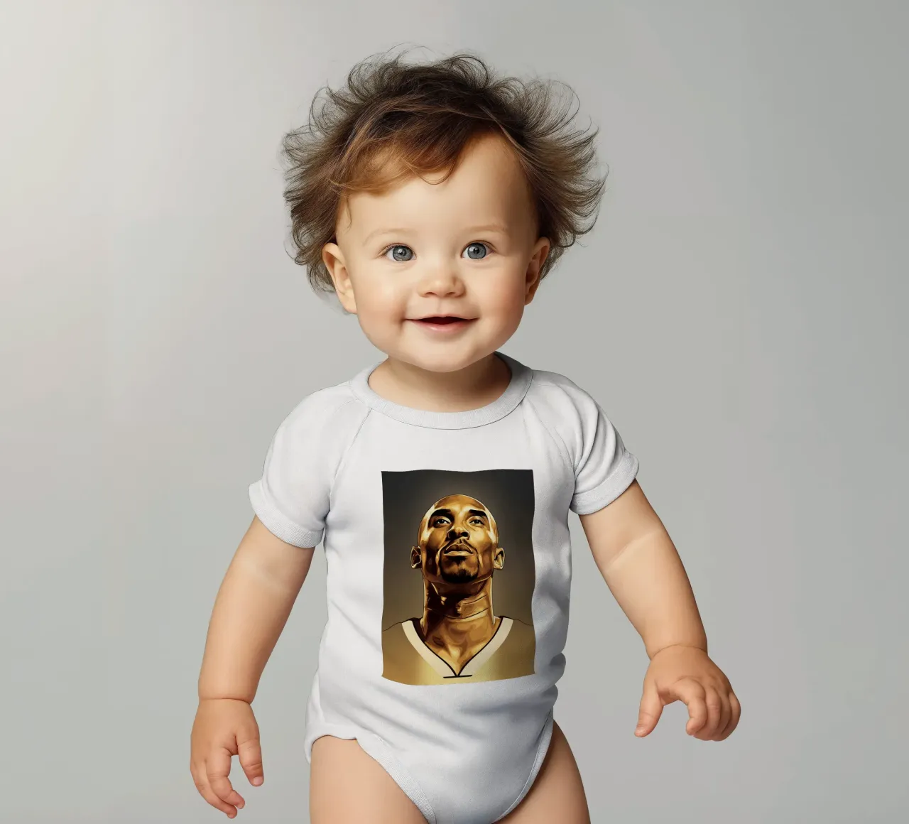 Kobe Bryant portrait (7) body neonato maniche corte da Lembayung art
