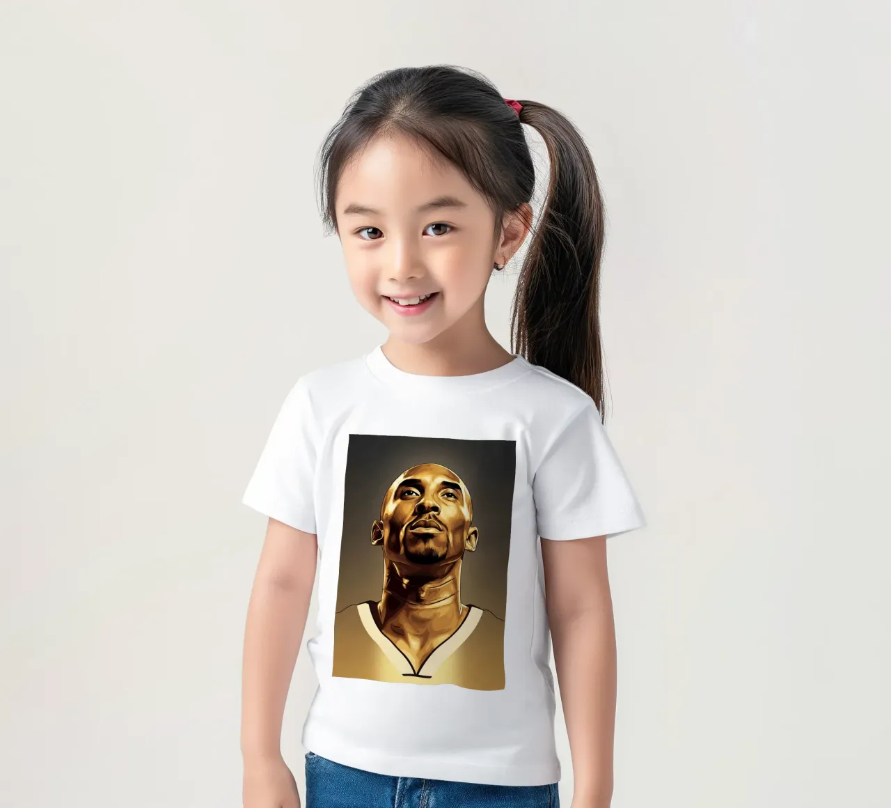 Kobe Bryant portrait (7) t-shirt bambini da Lembayung art