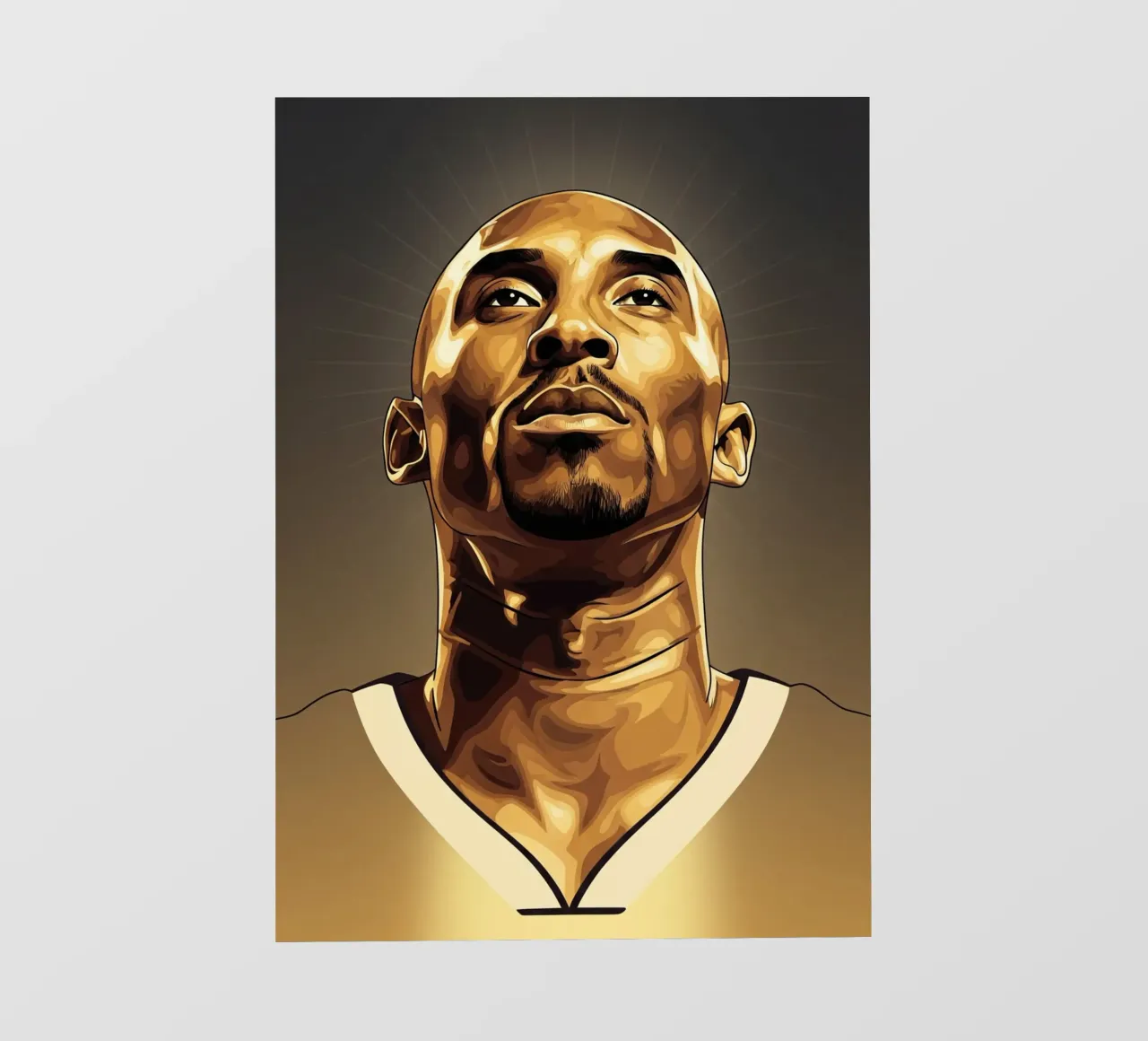 Kobe Bryant portrait (7) telo in pvc da Lembayung art