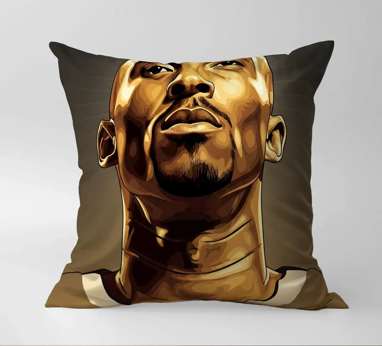 Kobe Bryant portrait (7) cuscino da Lembayung art