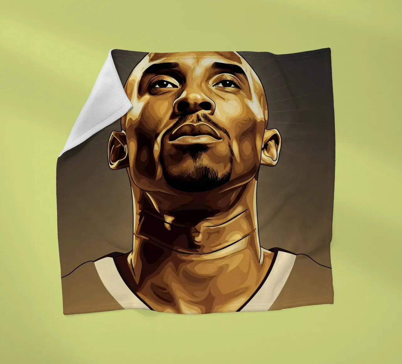 Kobe Bryant portrait (7) coperta in pile da Lembayung art