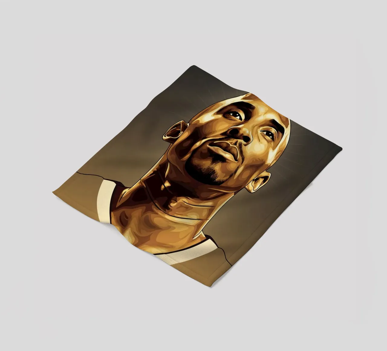 Kobe Bryant portrait (7) coperta in pile da Lembayung art
