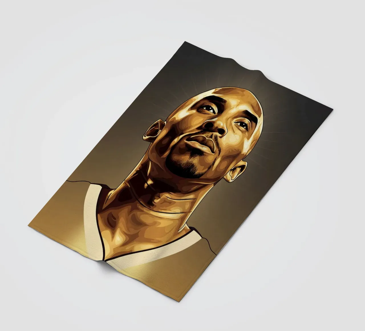 Kobe Bryant portrait (7) coperta in pile da Lembayung art