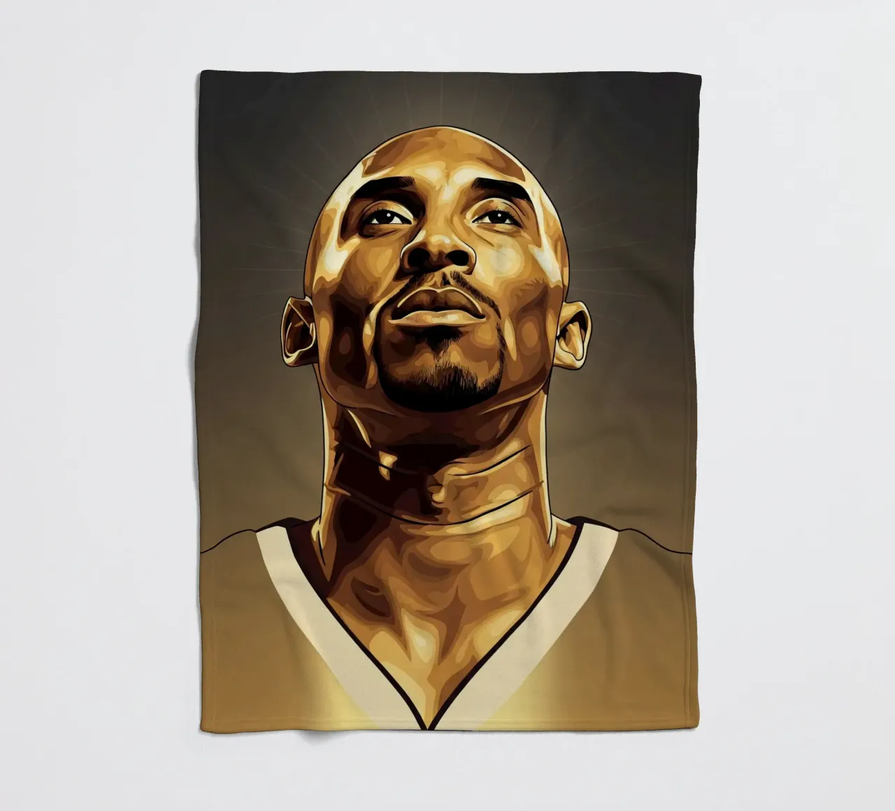 Kobe Bryant portrait (7) coperta in pile da Lembayung art