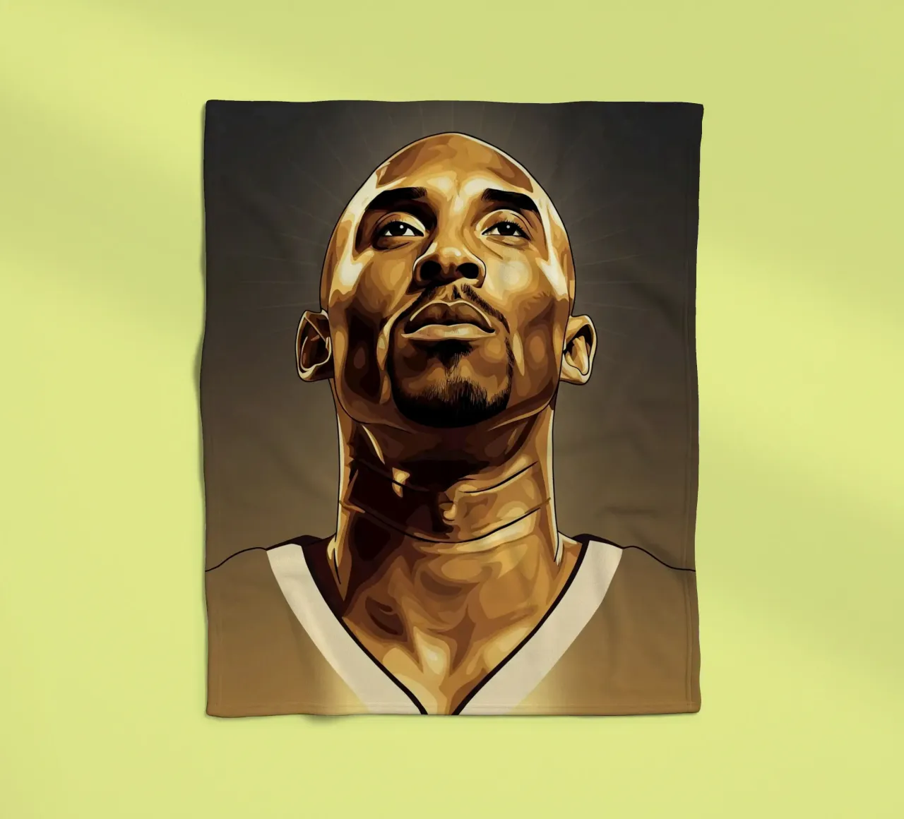 Kobe Bryant portrait (7) coperta in pile da Lembayung art