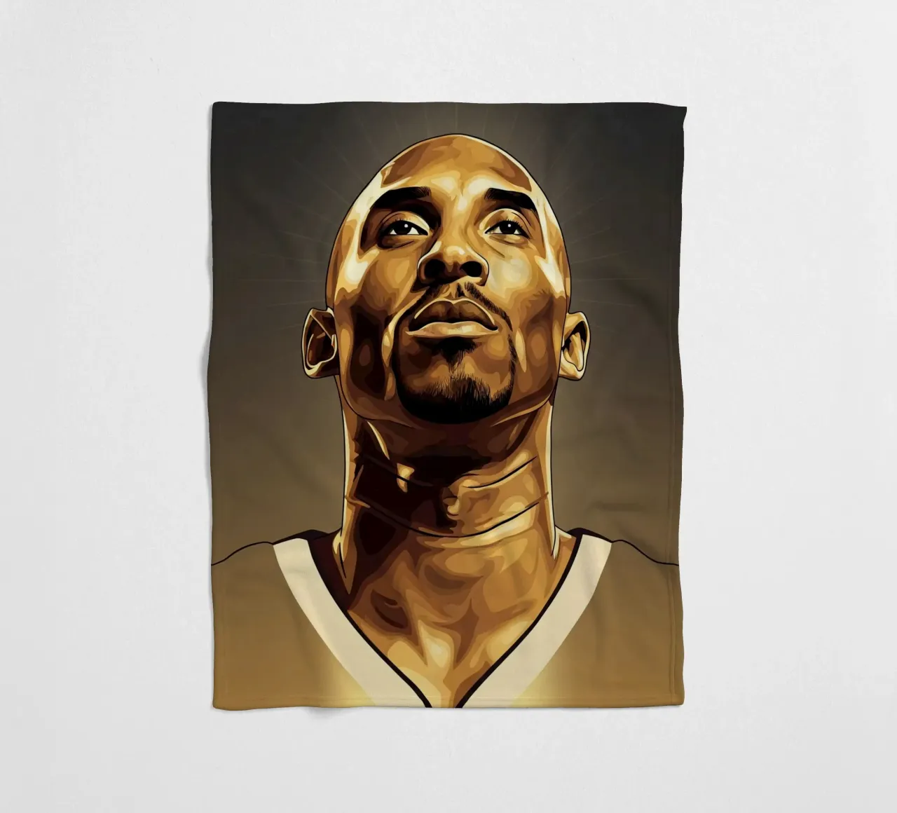 Kobe Bryant portrait (7) coperta in pile da Lembayung art